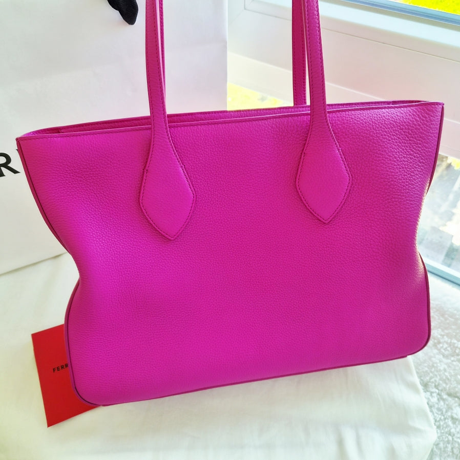 FERRAGAMO Star Tote Small Leather Tote Bag