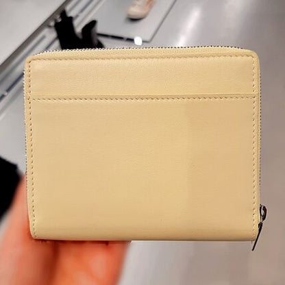 Balenciaga Envelope Logo Calf Leather Mini Wallet