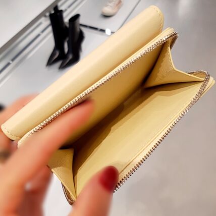 Balenciaga Envelope Logo Calf Leather Mini Wallet