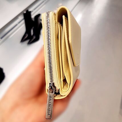 Balenciaga Envelope Logo Calf Leather Mini Wallet