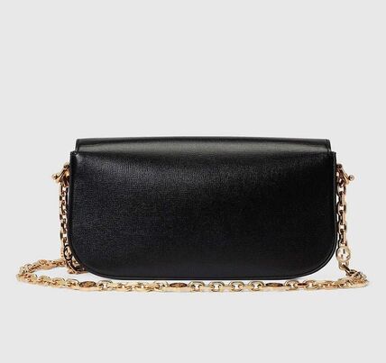 Gucci 1955 Horsebit Shoulder Bag Black 735178 1DB0G 1000