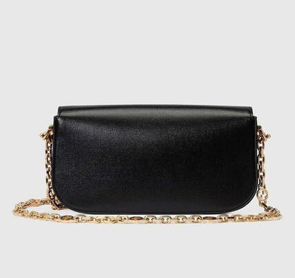 Gucci 1955 Horsebit Shoulder Bag Black 735178 1DB0G 1000