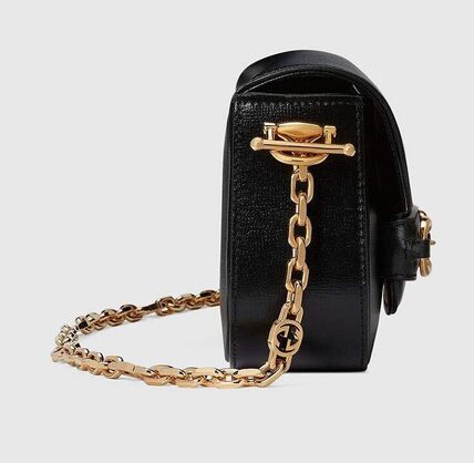 Gucci 1955 Horsebit Shoulder Bag Black 735178 1DB0G 1000