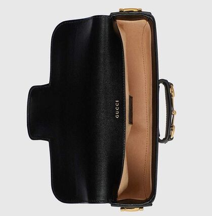 Gucci 1955 Horsebit Shoulder Bag Black 735178 1DB0G 1000