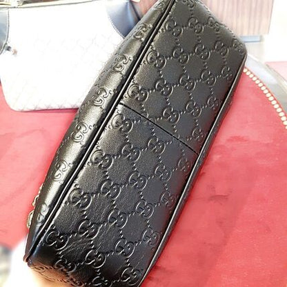 Gucci GG Emblem Medium Shoulder Bag Black 848882 AAFDV 1000