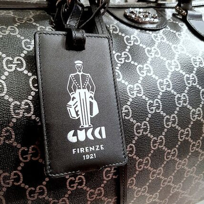 Gucci GG Emblem Medium Duffel Bag Beige 834460 FAFUA 8643