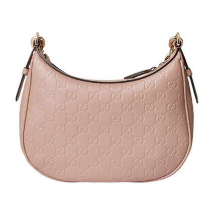 Gucci GG Emblem Medium Leather Shoulder Bag