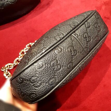 Gucci GG Emblem Medium Leather Shoulder Bag