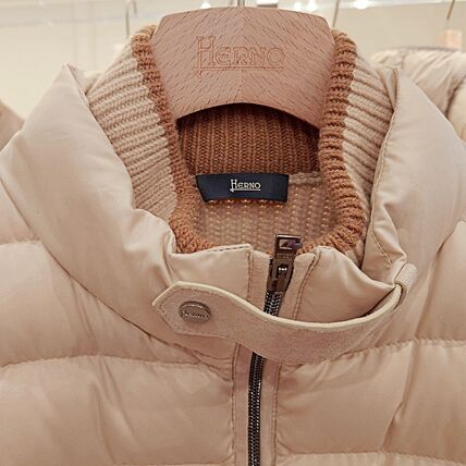 Herno Hybrid Knit Panel Down Jacket