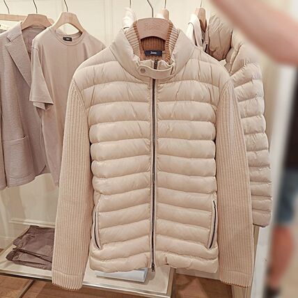 Herno Hybrid Knit Panel Down Jacket
