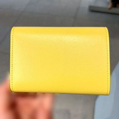 Loewe Pebble Anagram Logo Calf Leather Folding Wallet