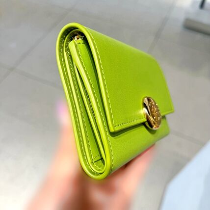 Loewe Pebble Anagram Logo Calf Leather Folding Wallet