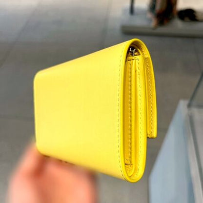 Loewe Pebble Anagram Logo Calf Leather Folding Wallet