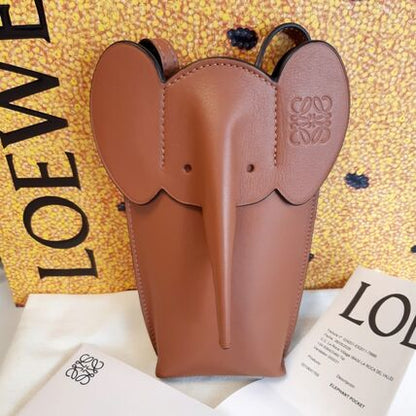 Loewe Elephant Leather Shoulder Bag