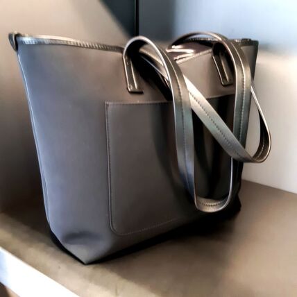 Moncler Trick Logo Nylon Tote Bag Black
