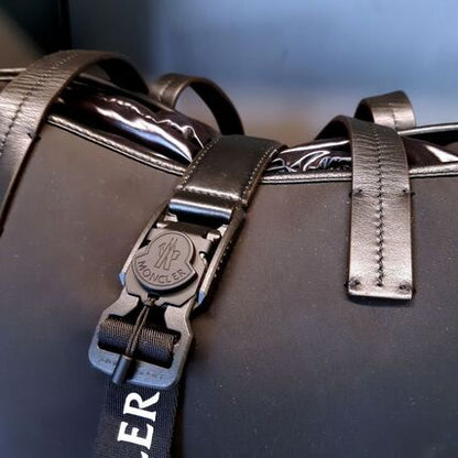 Moncler Trick Logo Nylon Tote Bag Black