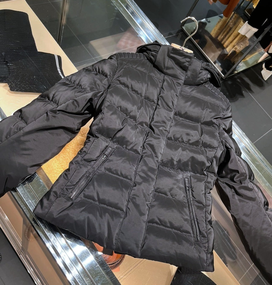 Prada Hooded Short Down Jacket