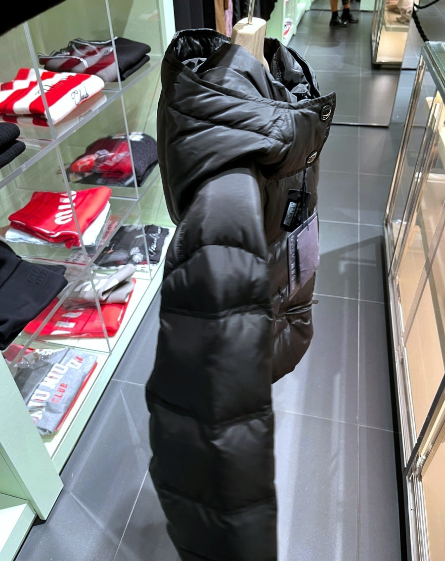 Prada Hooded Short Down Jacket