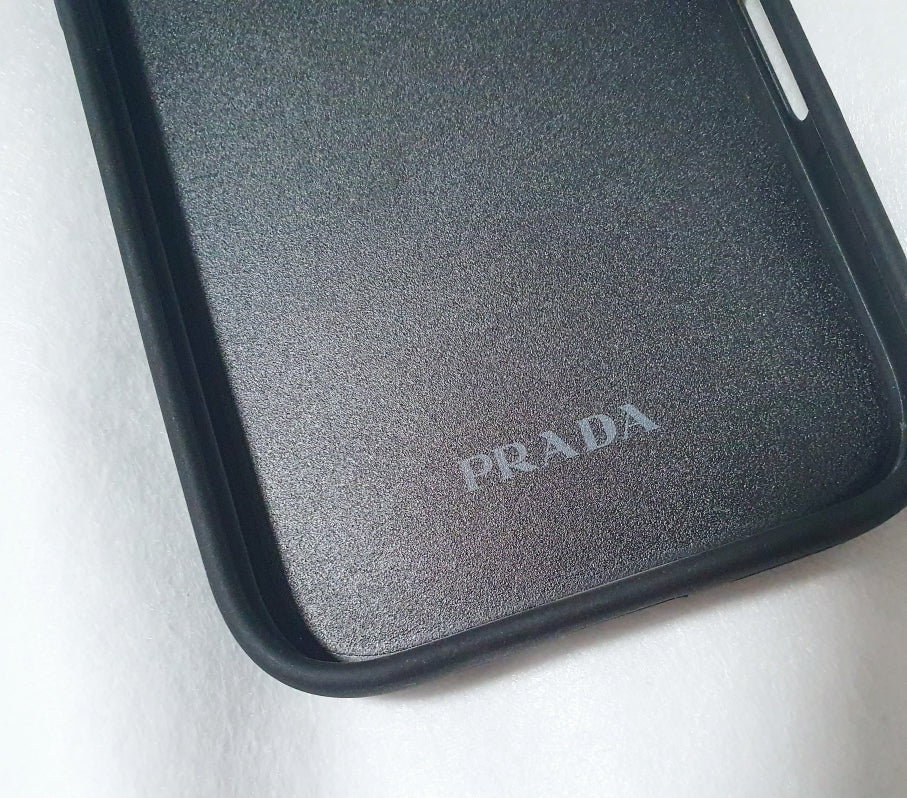 Prada Triangle Logo Saffiano Leather iPhone 16 Pro Case