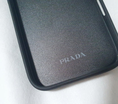 Prada Triangle Logo Saffiano Leather iPhone 16 Pro Case