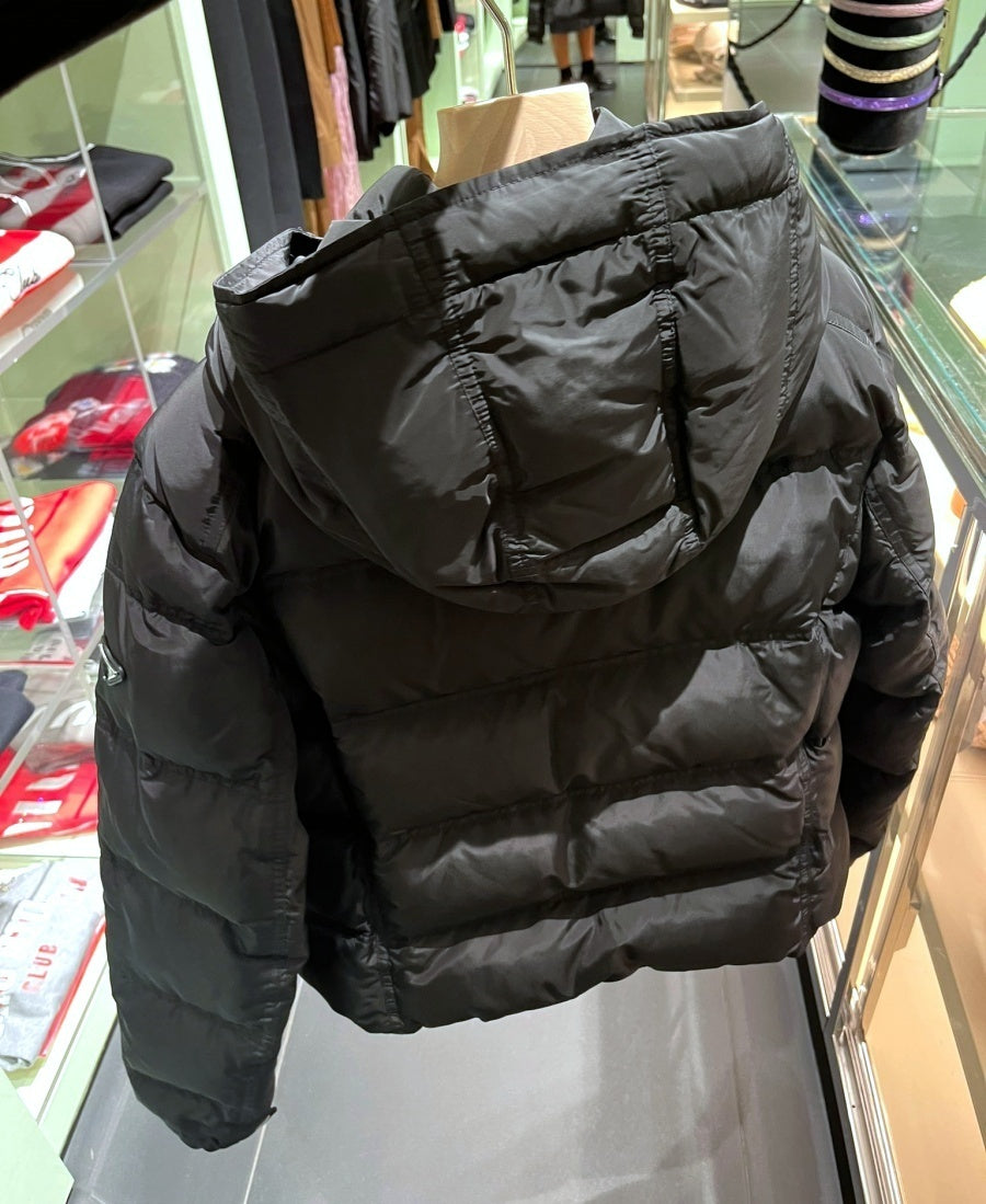 Prada Hooded Short Down Jacket