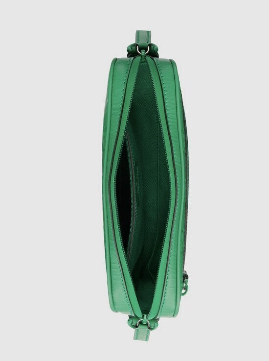 Gucci GG Rubber Effect Leather 3-Way Crossbody Bag Green