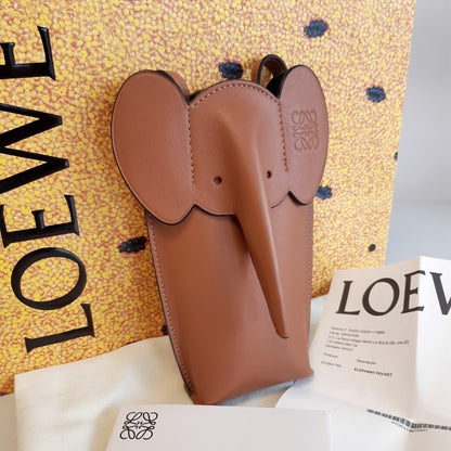 Loewe Elephant Leather Shoulder Bag