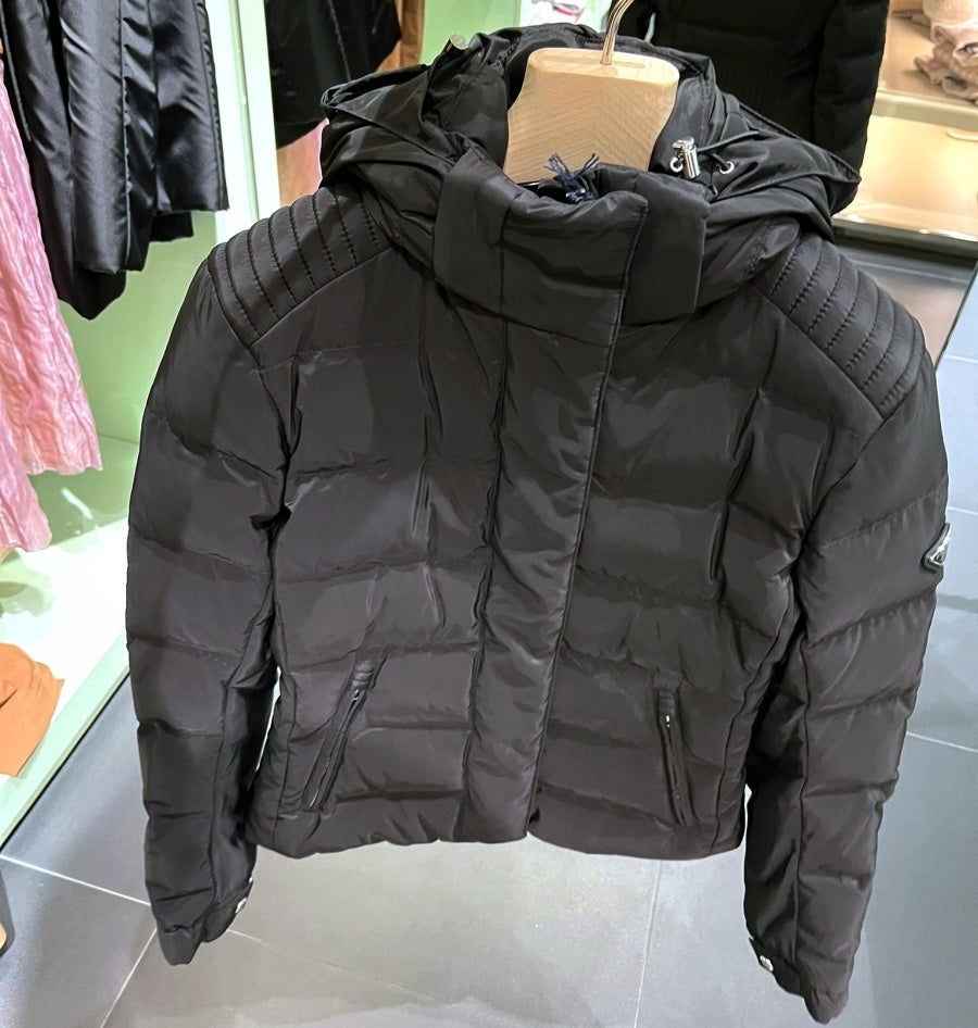 Prada Hooded Short Down Jacket