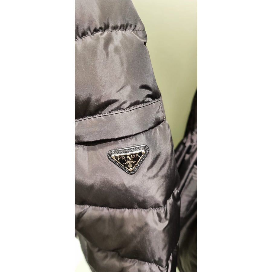 Prada Re-Nylon Hooded Down Jacket
