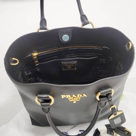 Vitello Phenix Leather Tote Bag