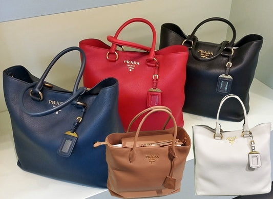 Vitello Phenix Leather Tote Bag