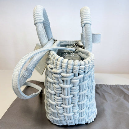 Balenciaga Bistro XS Denim Basket Bag