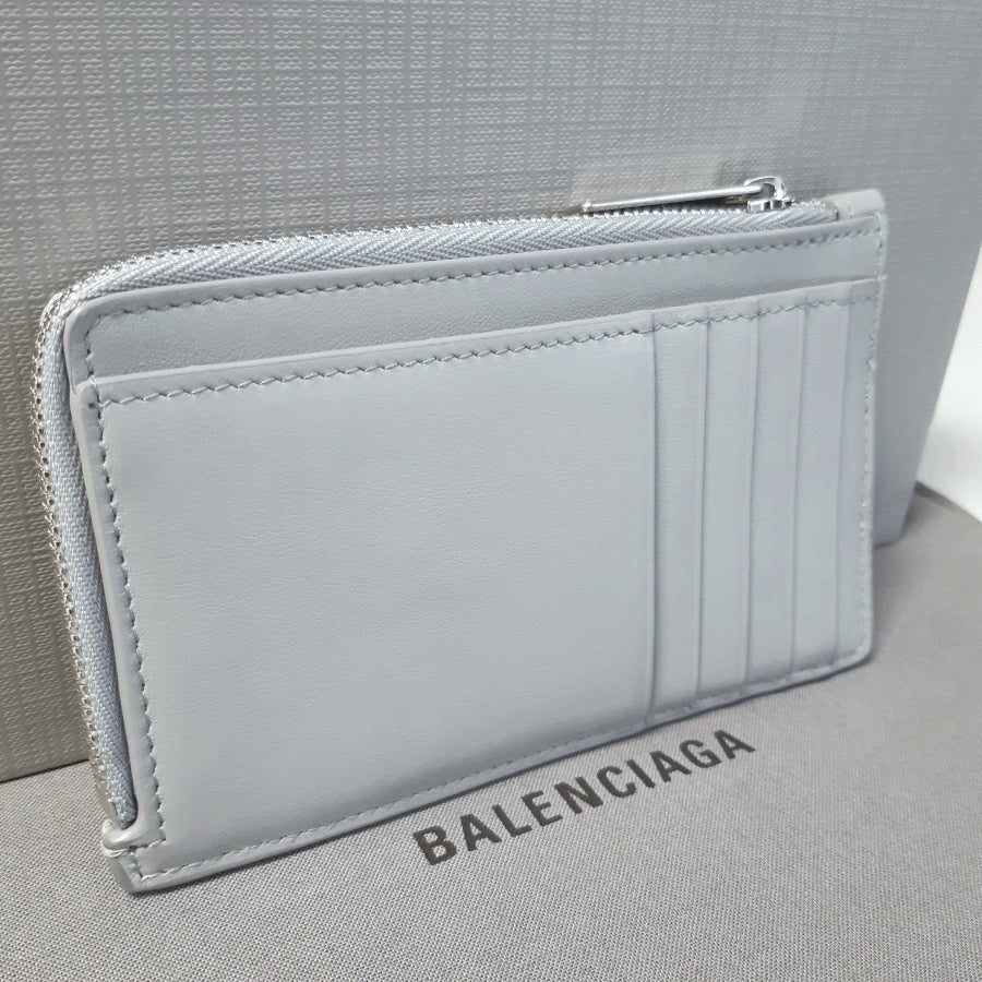 Balenciaga Envelope Logo Calf Leather Card Case