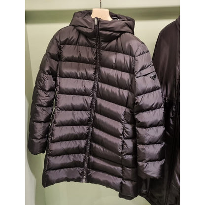 Prada Re-Nylon Hooded Down Jacket