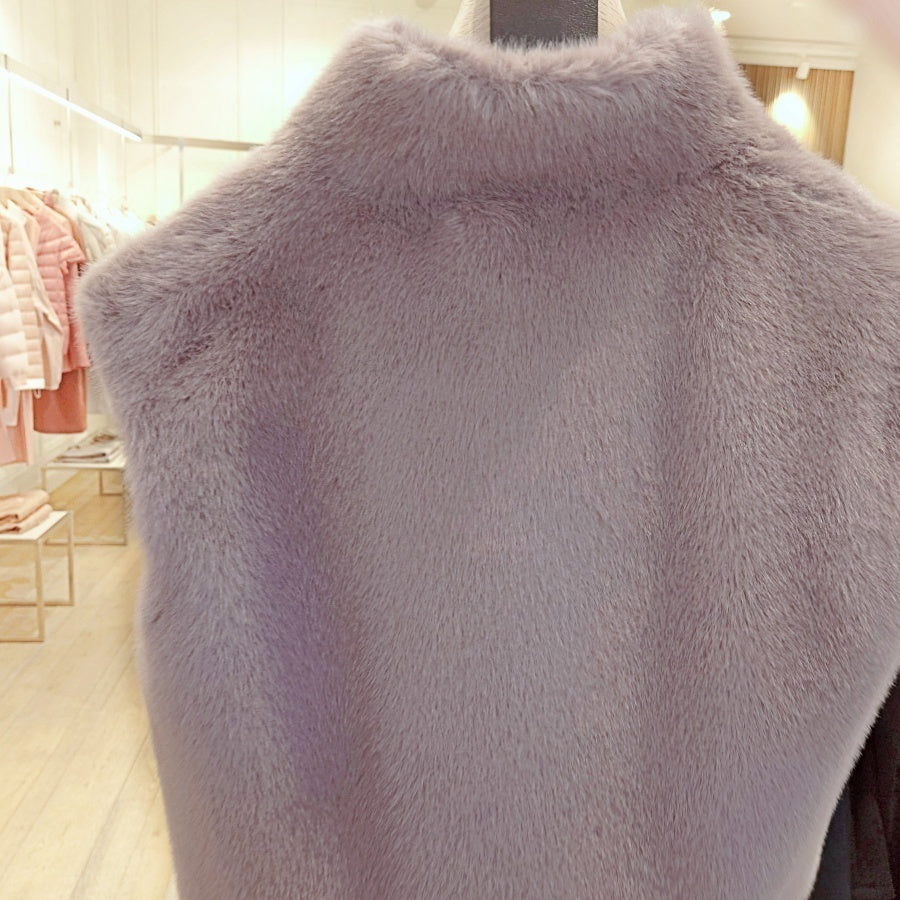 Herno Eco Fur Stand Collar Vest