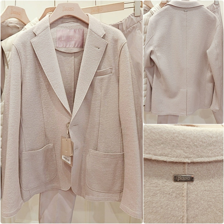 HERNO Resort Wool Blend Knit Jacket