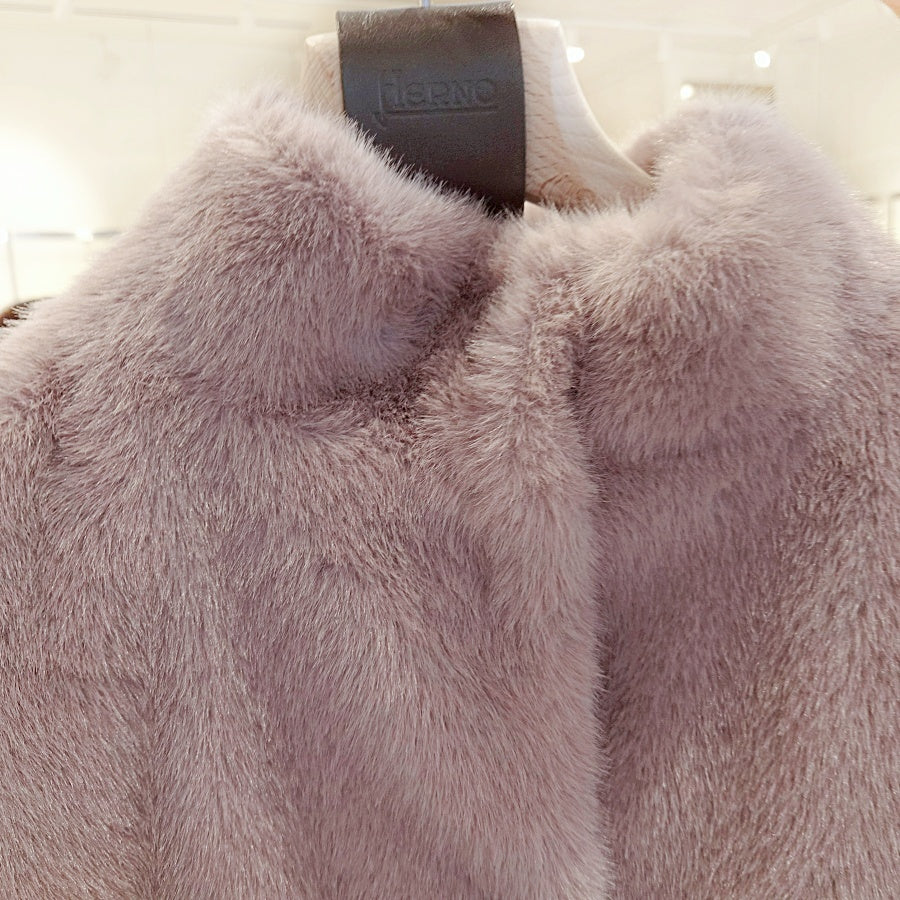 Herno Eco Fur Stand Collar Vest