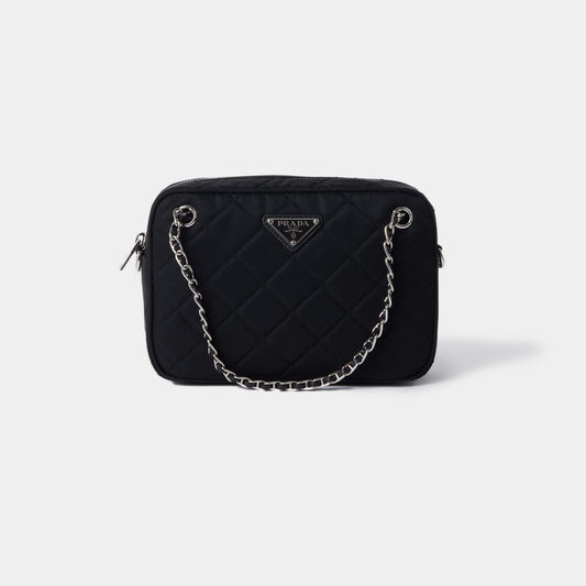 Quilted Nylon Shoulder Bag