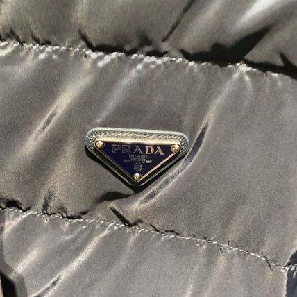 Prada Re-Nylon Triangle Logo Down Jacket