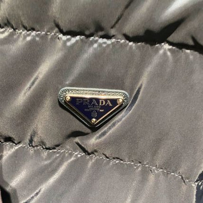 Prada Re-Nylon Triangle Logo Down Jacket