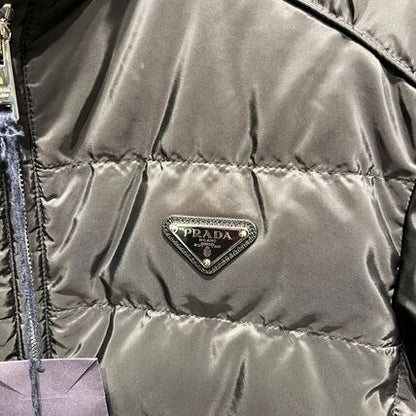 Prada Re-Nylon Triangle Logo Down Jacket