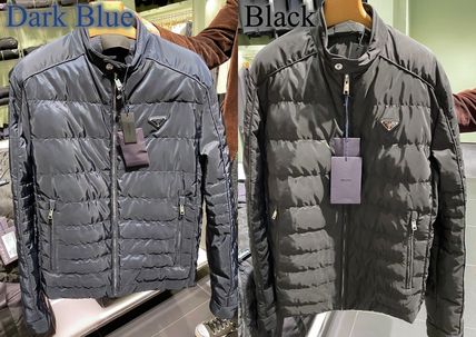 Prada Re-Nylon Triangle Logo Down Jacket