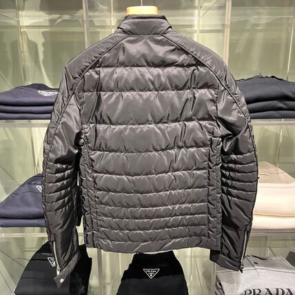 Prada Re-Nylon Triangle Logo Down Jacket
