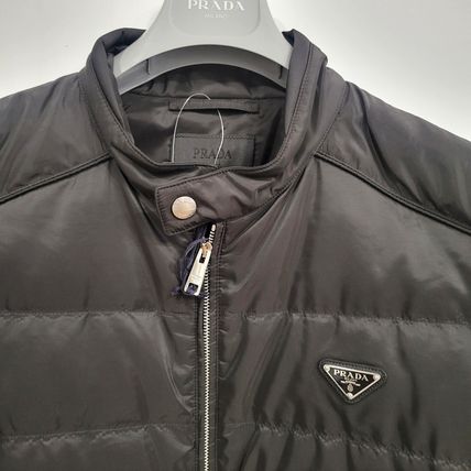 Prada Re-Nylon Triangle Logo Down Jacket