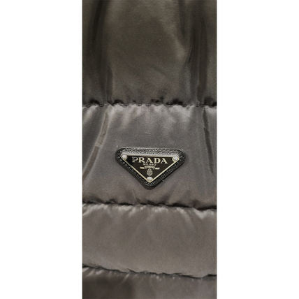 Prada Re-Nylon Triangle Logo Down Jacket