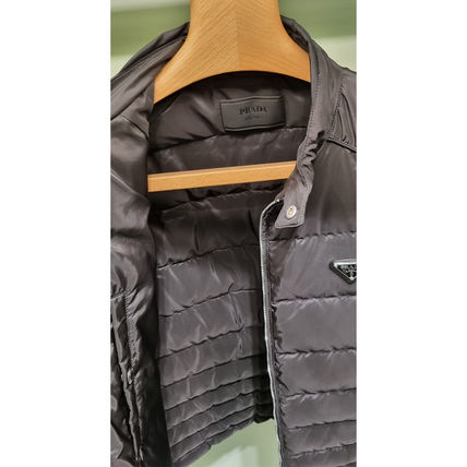 Prada Re-Nylon Triangle Logo Down Jacket