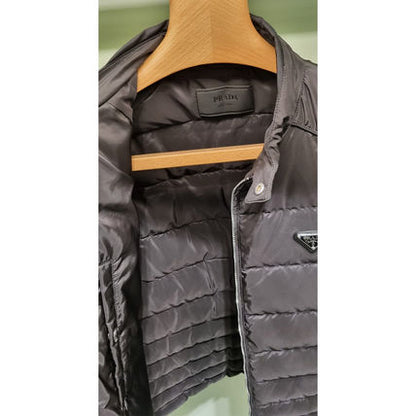 Prada Re-Nylon Triangle Logo Down Jacket