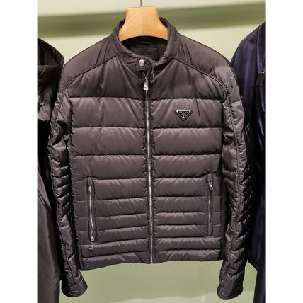 Prada Re-Nylon Triangle Logo Down Jacket