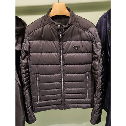 Prada Re-Nylon Triangle Logo Down Jacket