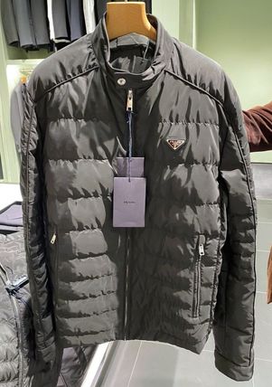 Prada Re-Nylon Triangle Logo Down Jacket